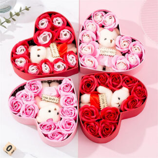 Heart-shaped Rose Red Gift Box  Gift Box Valentine's Day